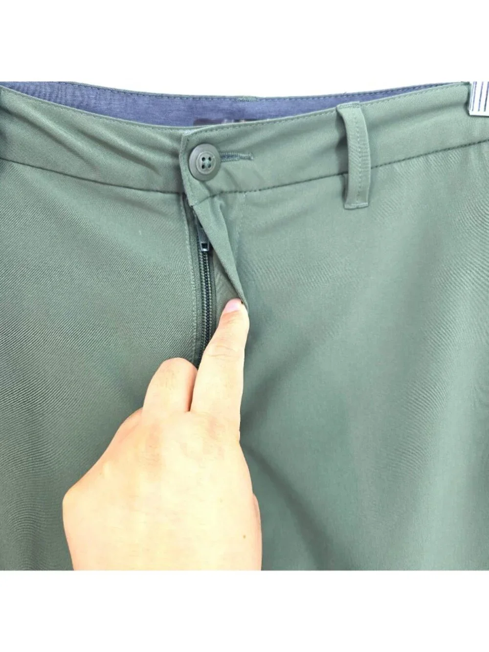 Quiksilver Union Amphibian Olive Green Swim Boardshorts Men Size 34
